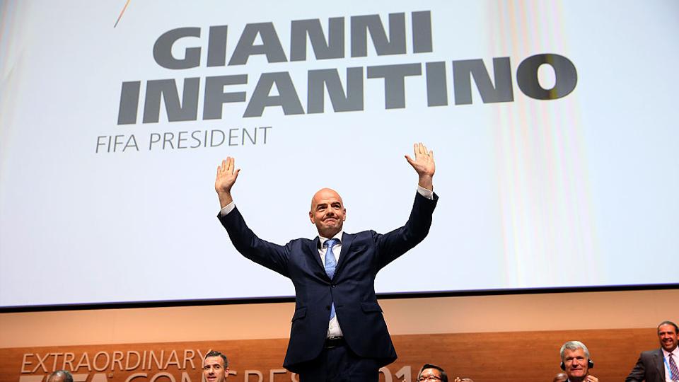 Gianni Infantino terpilih menjadi Presiden FIFA, setelah meraih 115 suara mengalahkan Sheikh Salman bin Ebrahim al-Khalifa, yang hanya mendapat 88 suara di pemungutan suara tahap kedua dalam Kongre